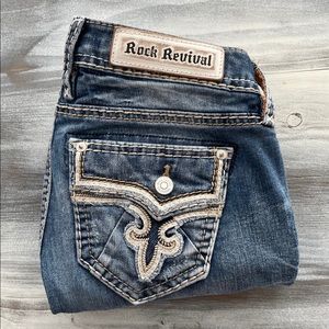 Rock Revival distressed skinny jeans